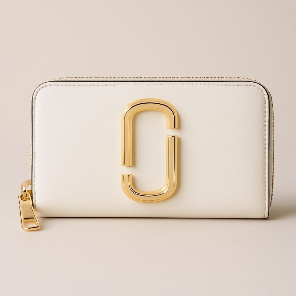 Marc Jacobs Snapshot Bifold Wallet – White/Red/Navy – EUC